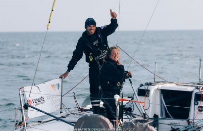 Le duo Océane: Élodie Bonafous et Corentin Horeau