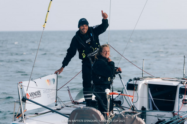 Le duo Océane: Élodie Bonafous et Corentin Horeau