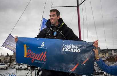 Photos de l'arricée de la 2ème étape de la Solitaire du Figaro 2021 à Fécamp