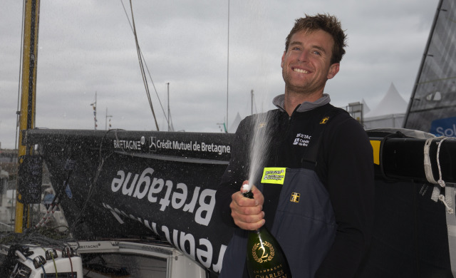 Photos de l'arricée de la 2ème étape de la Solitaire du Figaro 2021 à Fécamp