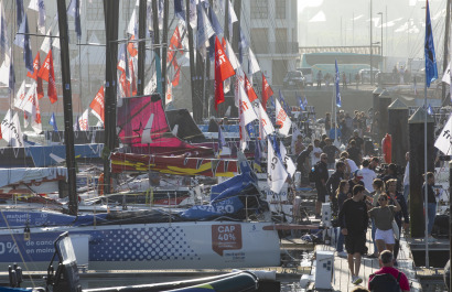 Photos du départ de la 3 ème étape de la Solitaire du Figaro 2021 à Fécamp