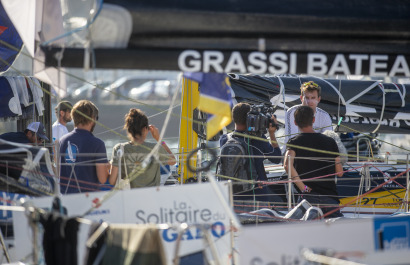 Photos du départ de la 3 ème étape de la Solitaire du Figaro 2021 à Fécamp