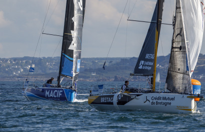 Depart de la 4eme etape de la Solitaire du Figaro 2021 entre Roscoff et Saint Nazaire - Roscoff le 12/09/2021