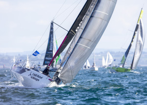 Photos du départ de la 4 ème étape de la Solitaire du Figaro 2021 à Roscoff