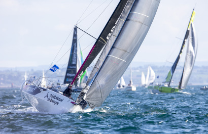 Photos du départ de la 4 ème étape de la Solitaire du Figaro 2021 à Roscoff