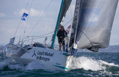 Photos du départ de la 4 ème étape de la Solitaire du Figaro 2021 à Roscoff