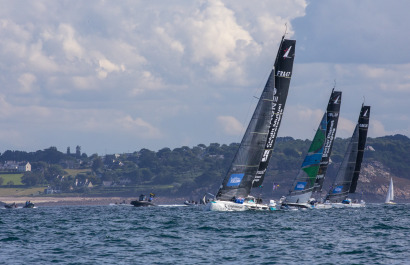 Photos du départ de la 4 ème étape de la Solitaire du Figaro 2021 à Roscoff