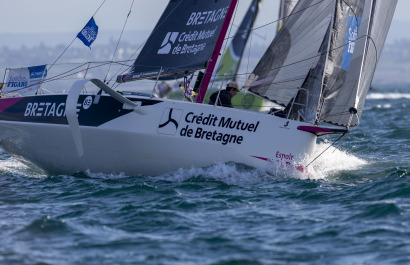 Photos du départ de la 4 ème étape de la Solitaire du Figaro 2021 à Roscoff