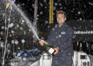 Tom Laperche, skipper du Figaro Bretagne CMB Performance, 3eme de la Solitaire du Figaro 2021  - Saint Nazaire le 16/09/2021