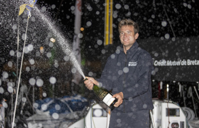 Tom Laperche, skipper du Figaro Bretagne CMB Performance, 3eme de la Solitaire du Figaro 2021  - Saint Nazaire le 16/09/2021