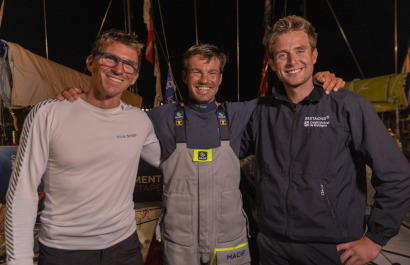 Pierre Quiroga, skipper du Figaro Skipper Macif 2019, vainqueur de la Solitaire du Figaro 2021  - Saint Nazaire le 16/09/2021