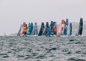 Départ de la deuxième course de la Sardinha Cup 2022